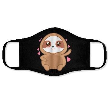 Discover Cute Sloth Animal Drawing Face Masks