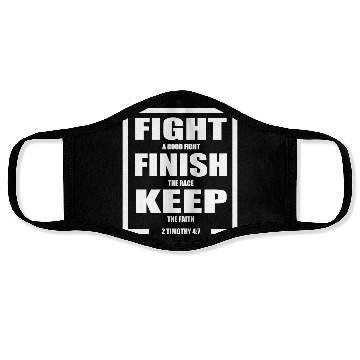 Discover Keep The Faith Bible Verse Face Masks