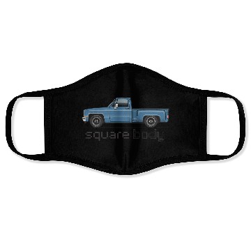 Discover Square Body Blue Face Masks