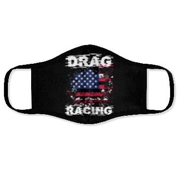 Discover Drag Racing USA Face Masks