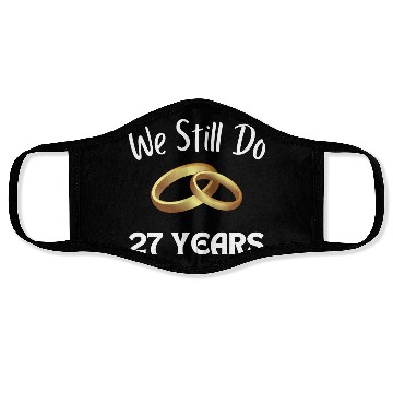 Discover Anniversary Gift For Couples 27 Years Face Masks