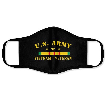 Discover US Army Vietnam Veteran Face Masks