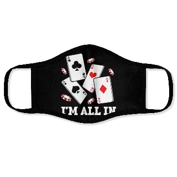 Discover Poker Im All In Face Masks