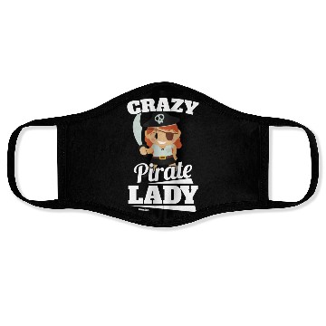 Discover Crazy Pirate Lady Face Masks