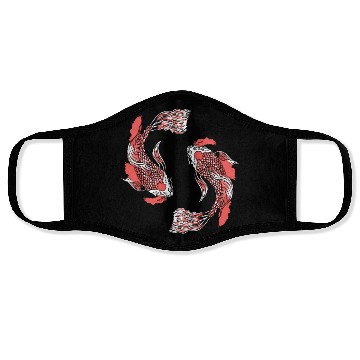 Discover Koi Fish Swirly Face Masks