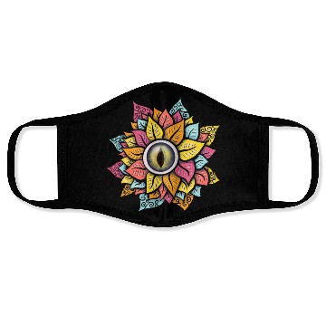 Discover Colorful Reptile Eye Flower Face Masks