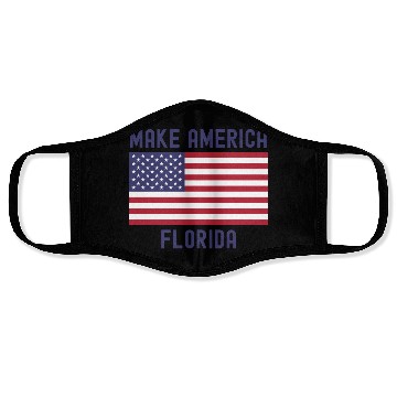 Discover Make America Florida American Flag DeSantis 2024 Face Masks
