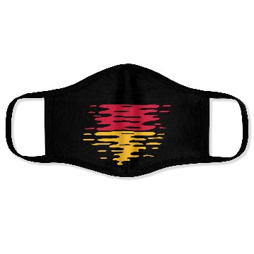 Discover Germany flag waves Face Masks