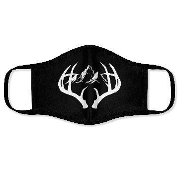 Discover Deer Forest Mountain Nature Outdoor Face Masks