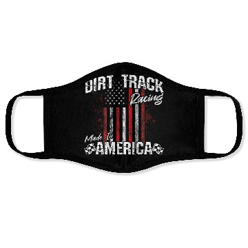 Discover Dirt Track Racing Made In America Face Masks
