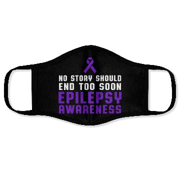 Discover Epilepsy Awareness Fun Beat Epileptic Warrior Face Masks