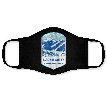 Discover Ski Taos Valley New Mexico Face Masks