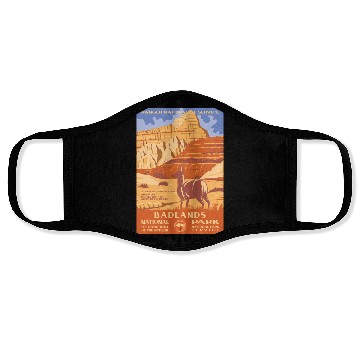 Discover Badlands National Park WPA Face Masks