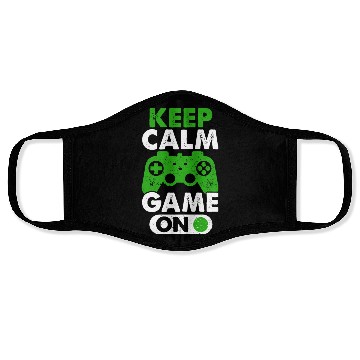 Discover Keep Calm Game On Gamer Virtual Games Player Face Masks