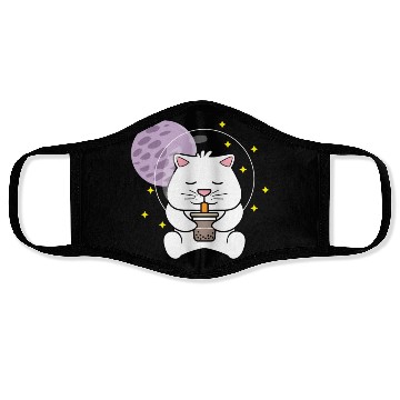 Discover Kawaii Cat Space Pet Lover Gift Face Masks