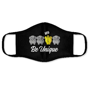 Discover Be Unique Extraordinary Person Gift Face Masks