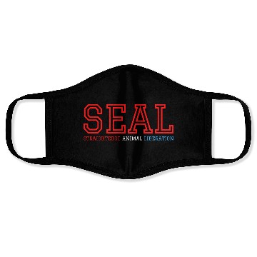 Discover SEAL Straight Edge Animal Liberation | USA Colors Face Masks