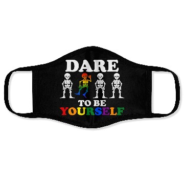 Discover Dare To Be Yourself Face Masks Cute LGBTQ Pride