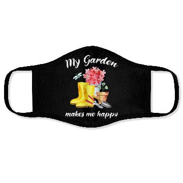 Discover Garden Quote Hobby Gardener Gift Idea Face Masks