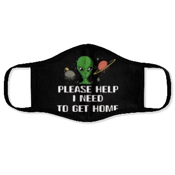 Discover Alien Gift Extraterrestrial UFO AREA 51 Sci-fi Face Masks