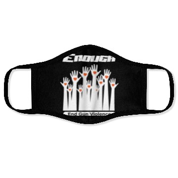 Discover Wear Orange Enough End Gun for peace Classic Face Masks