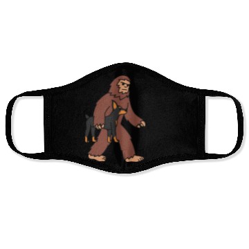 Discover Bigfoot Sasquatch Carrying Doberman Face Masks