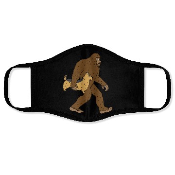 Discover Bigfoot Sasquatch Carrying Yorkshire Terrier Face Masks