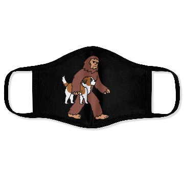 Discover Bigfoot Sasquatch Carrying Saint Bernard Face Masks