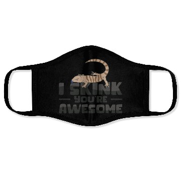 Discover Herpetology Skink Lizard Wildlife Reptile Face Masks
