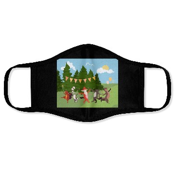 Discover Wild Animals: Forest Fiesta Face Masks