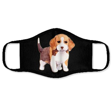 Discover Sweet beagle Face Masks