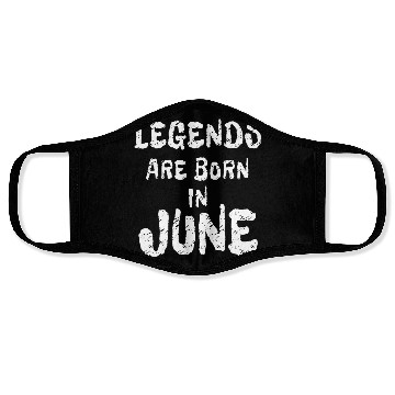 Discover Legends are Born in June | Black Freedom Day Face Masks