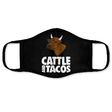 Discover Cattle And Tacos Face Masks