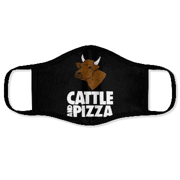Discover Cattle And Pizza Face Masks