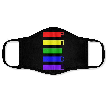 Discover PRIDE Rainbow Flag Colors Face Masks