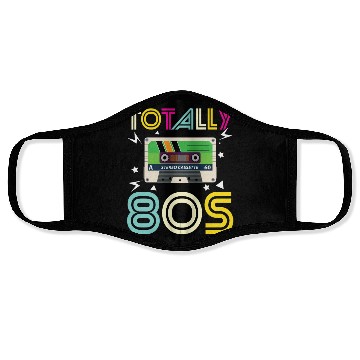 Discover Totally 80s Retro Music Cassette Tape Face Masks