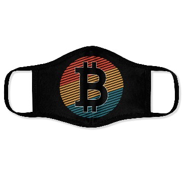 Discover Bitcoin is a coloured crypto Face Masks