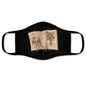 Discover Turn the page sublimation Face Masks