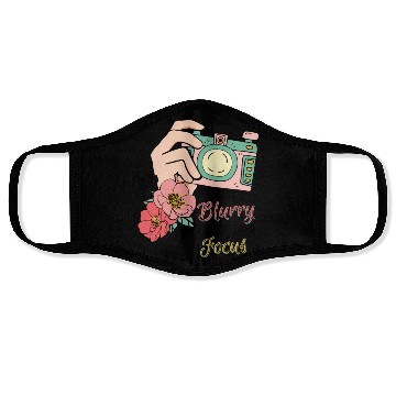 Discover When life gets blurry adjust your focus Face Masks