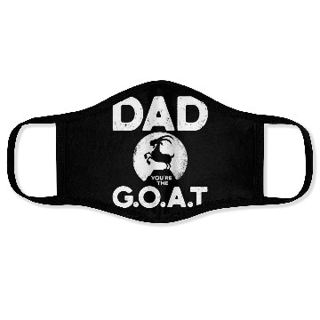 Discover Funny Goat Fathers Day design Face Masks