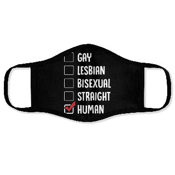 Discover Human Gender Checklist Face Masks