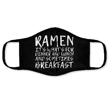 Discover Ramen, For Dinner And Lunch And Breakfast 4 Face Masks