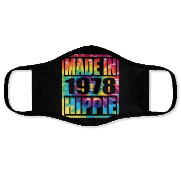 Discover Hippie Birthday 1978 Face Masks