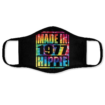 Discover Hippie Birthday 1977 Face Masks