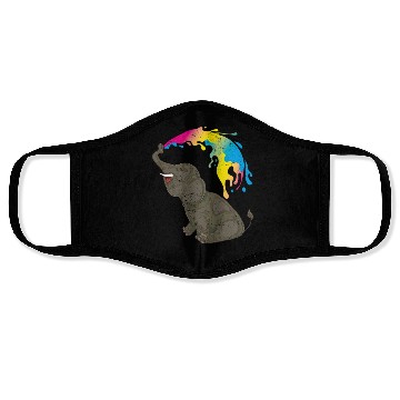 Discover Pan flag elephant LGBT queer gift pansexual Face Masks