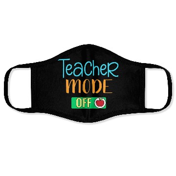 Discover Teacher Mode Off Tie Dye Leopard Last Day Face Masks