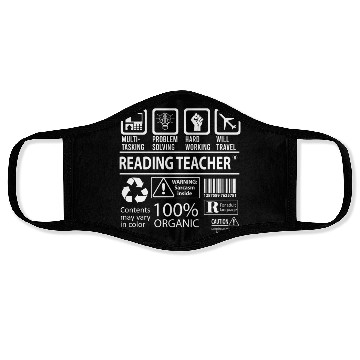 Discover Reading Teacher Face Masks - Multitasking Job Gift It