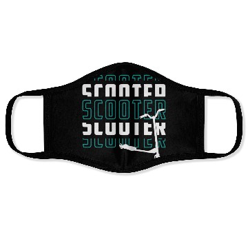 Discover Scooter Driver E-Scooter Escooter Vintage Funny Face Masks