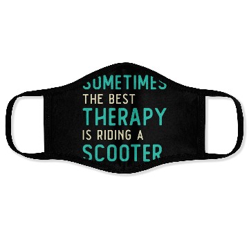 Discover Scooter Driver Best Therapy Stunt Retro Vintage Face Masks