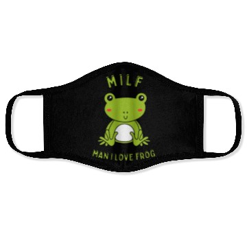 Discover MILF Man I Love Frog Face Masks